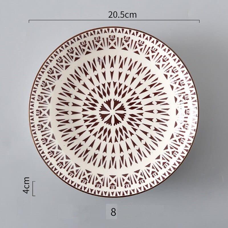 Shop 0 5 -3Pcs / 8 inch Helios Plate (3pcs) Mademoiselle Home Decor