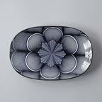 Shop 0 8 / 10 inches 10 Inch Ceramic Fish Plate Oval Dinnet Dish Underglaze Color Porcelain Tableware CZY-B1021 Mademoiselle Home Decor