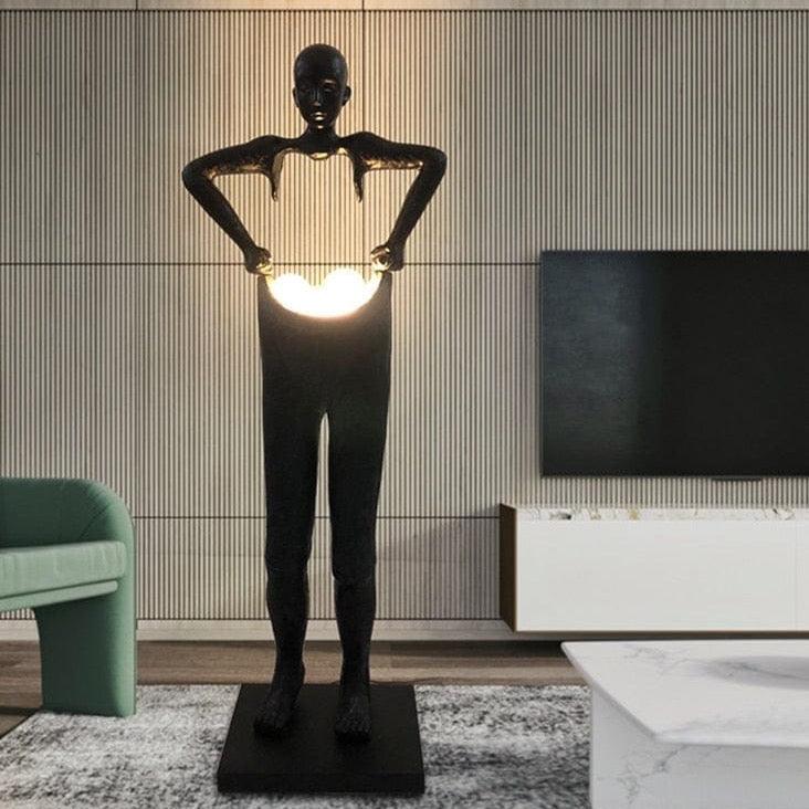 Shop 0 Humanoid art floor lamp hotel lobby exhibition hall lamp creative large human body atmosphere sculpture floor lamp Mademoiselle Home Decor