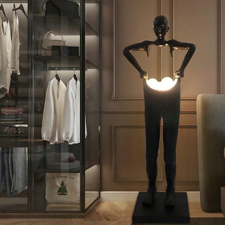 Shop 0 Humanoid art floor lamp hotel lobby exhibition hall lamp creative large human body atmosphere sculpture floor lamp Mademoiselle Home Decor