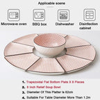 Shop 0 11 9 Pcs Platter Combo Ceramic Plate Set 8 Inch Soup Bowl Porcelain Tableware Underglaze Color Suitable Oven Dishwasher CZY1042 Mademoiselle Home Decor