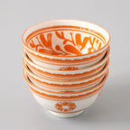 Shop 0 4 / 4.5 inch 4 Pcs/Set 4.5 Inch Rice Bowl, Ceramic Tableware, Thread, Underglaze Color, Support Oven And Dishwasher CZY-BS1001 Mademoiselle Home Decor