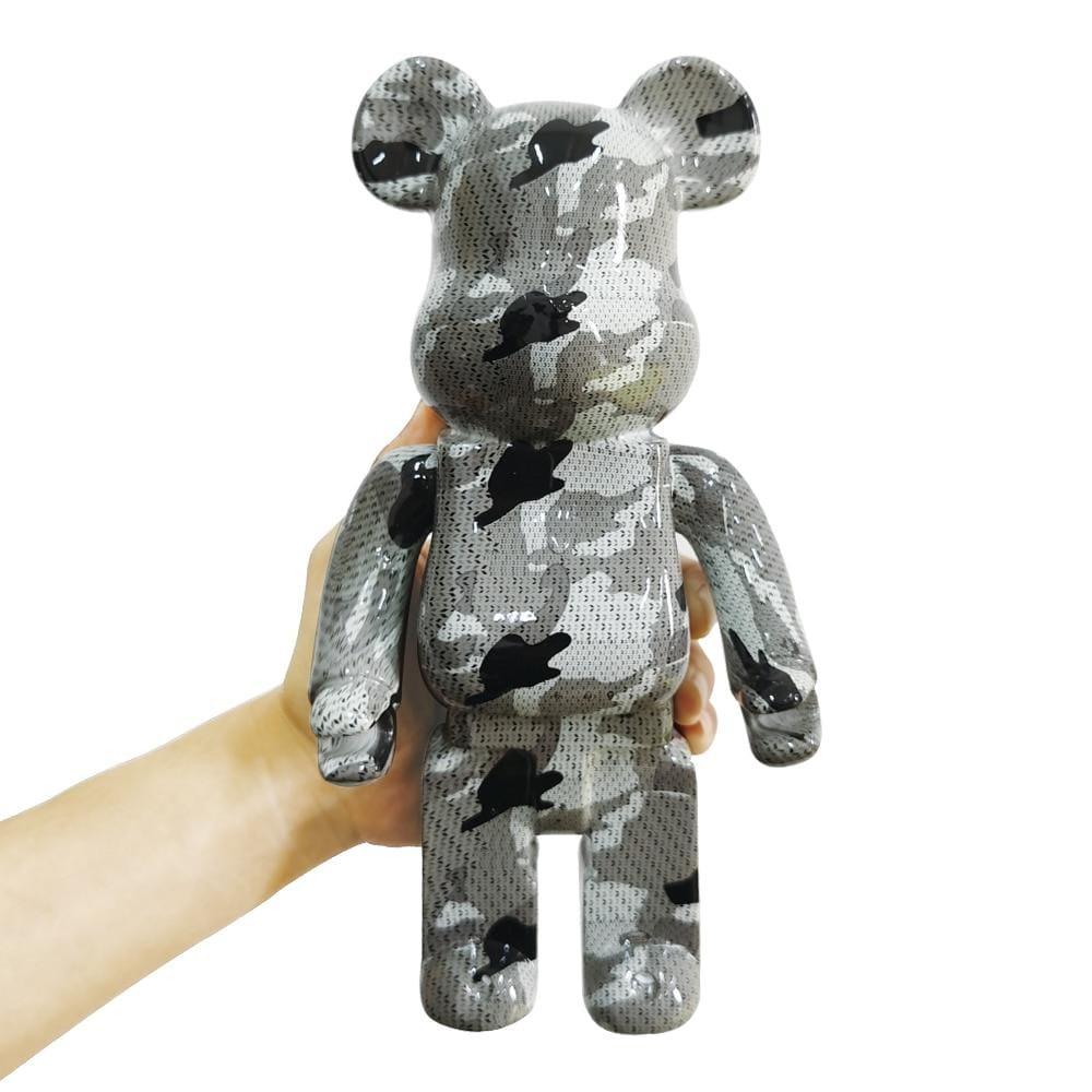 Shop 0 X10 Home Decoration 28Cm Bearbrick 400% Be@rbrick Games New Year's Gift Tide Play Model Plating Resin Electronic Games Kids Toys Mademoiselle Home Decor