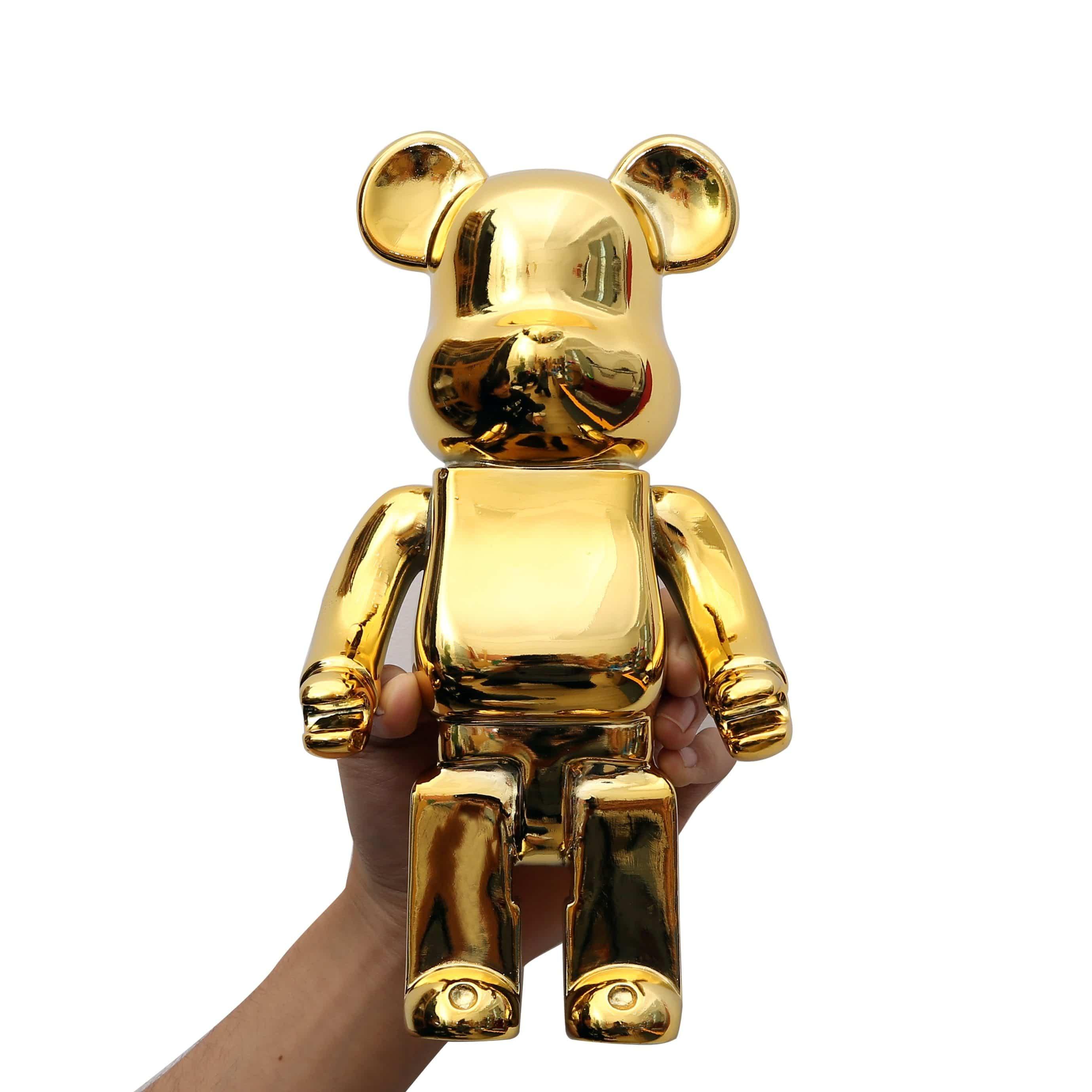 Shop 0 Bearbrick Home Decoration 28Cm Bearbrick 400% Be@rbrick Games New Year's Gift Tide Play Model Plating Resin Electronic Games Kids Toys Mademoiselle Home Decor