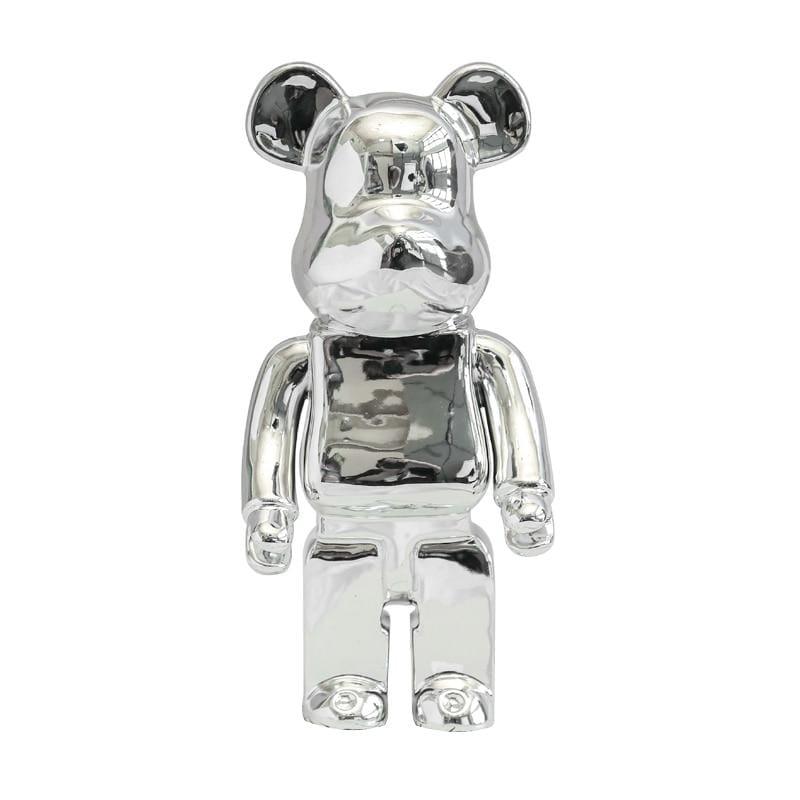 Shop 0 Ceramics Bearbrick Home Decoration 28Cm Bearbrick 400% Be@rbrick Games New Year's Gift Tide Play Model Plating Resin Electronic Games Kids Toys Mademoiselle Home Decor