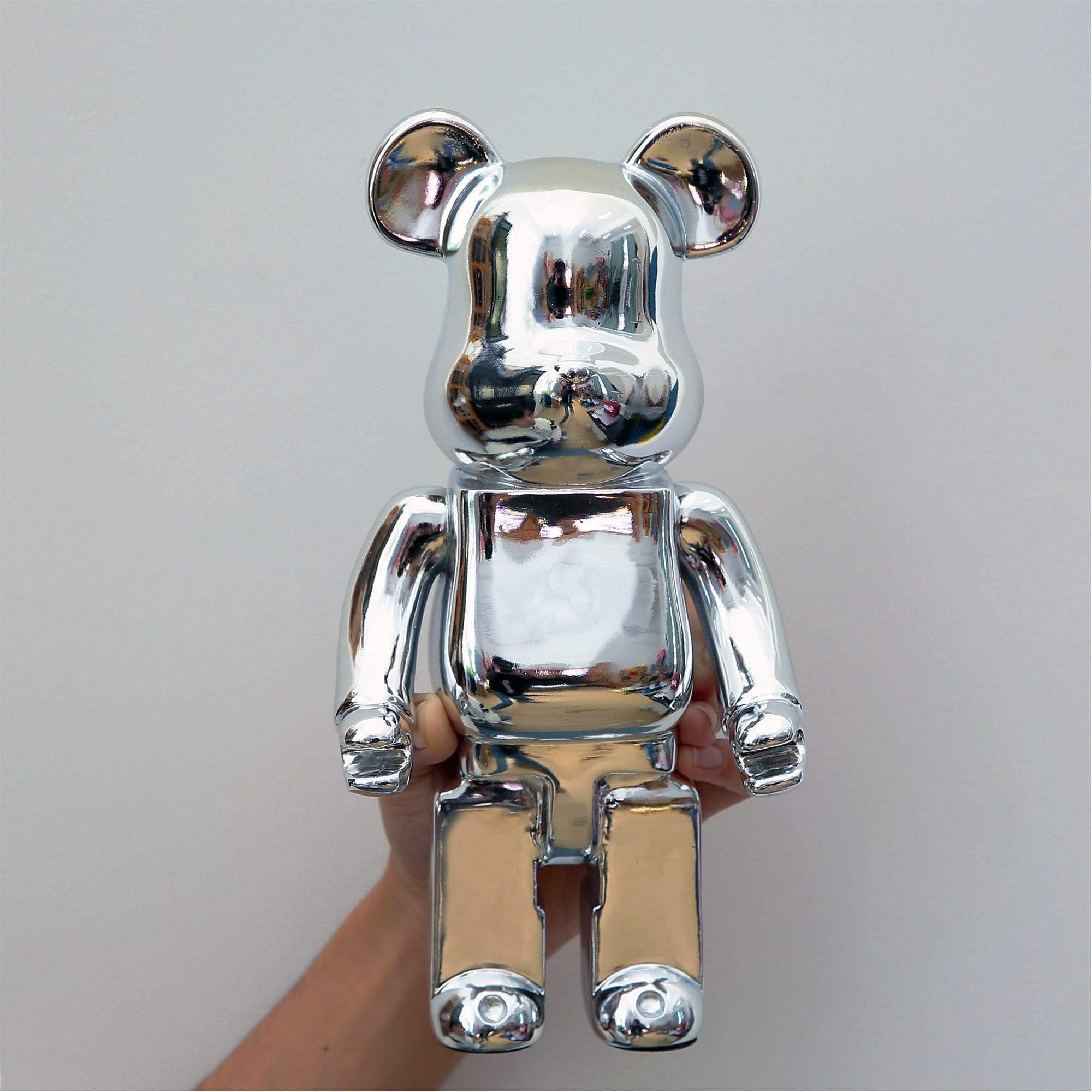 Shop 0 Home Decoration 28Cm Bearbrick 400% Be@rbrick Games New Year's Gift Tide Play Model Plating Resin Electronic Games Kids Toys Mademoiselle Home Decor