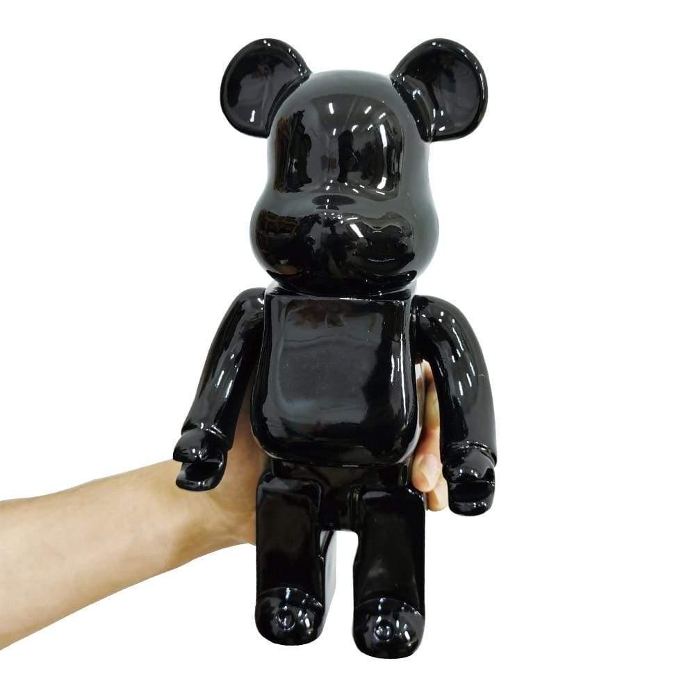 Shop 0 Black Bearbrick Home Decoration 28Cm Bearbrick 400% Be@rbrick Games New Year's Gift Tide Play Model Plating Resin Electronic Games Kids Toys Mademoiselle Home Decor