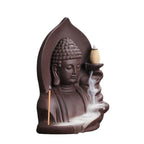 Shop 0 Auspicious Clouds Buddha Purple Clay Backflow Incense Burner Incense Stick Holder Home Office Tea House Decorate Mademoiselle Home Decor