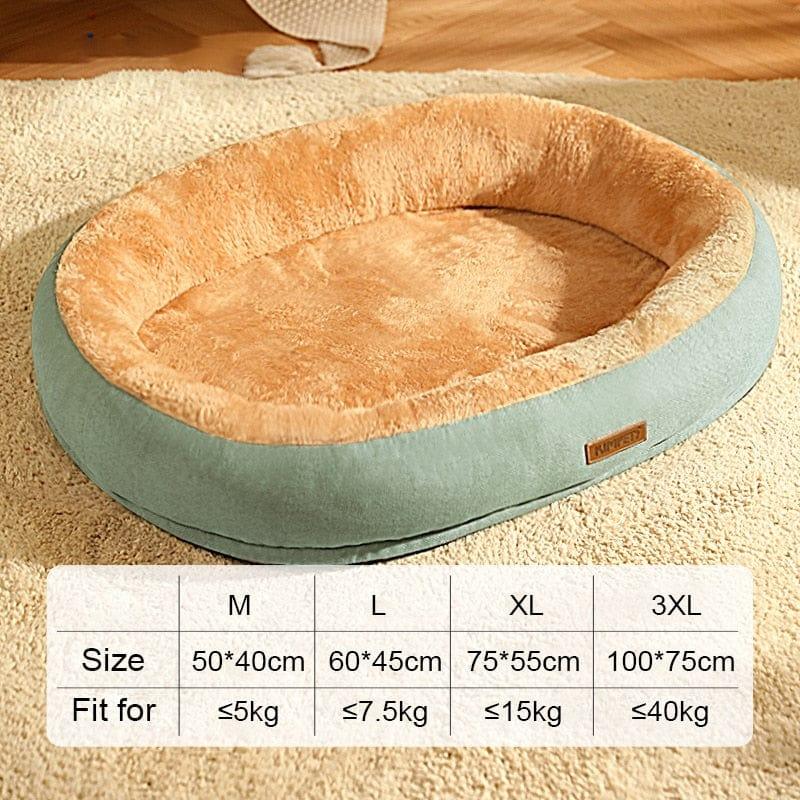 Shop 0 Green / M 50x40cm HOOPET Winter Comfortable Pet Mat Bed for Dogs Cats Fluff Sleeping Pad  Dog Sofa Cushion Pet Calming Dog Bed House Pet Supplies Mademoiselle Home Decor