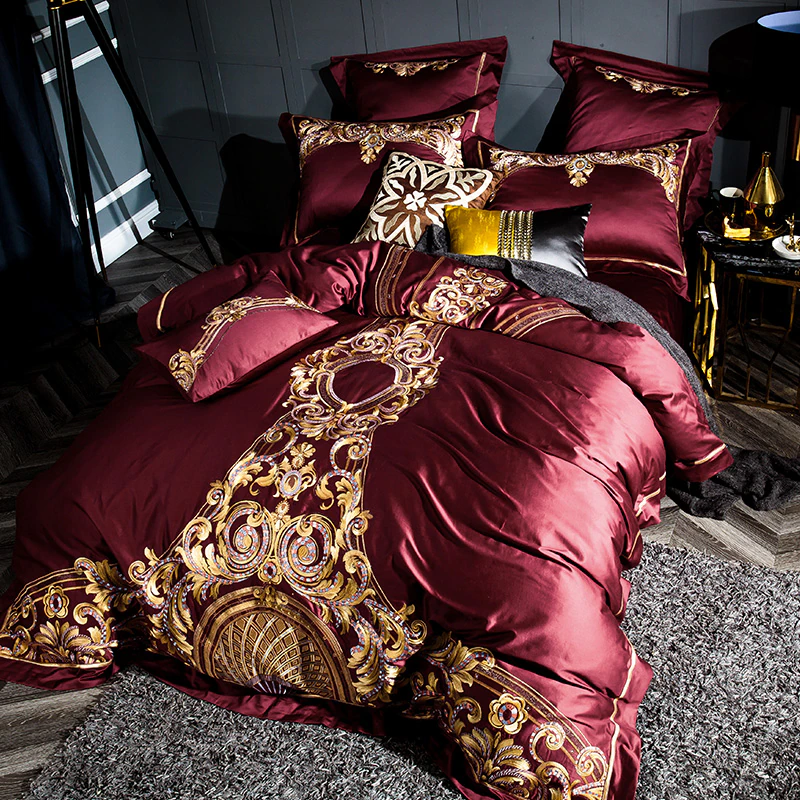 Emeraldo Satin Egyptian Cotton Duvet Cover