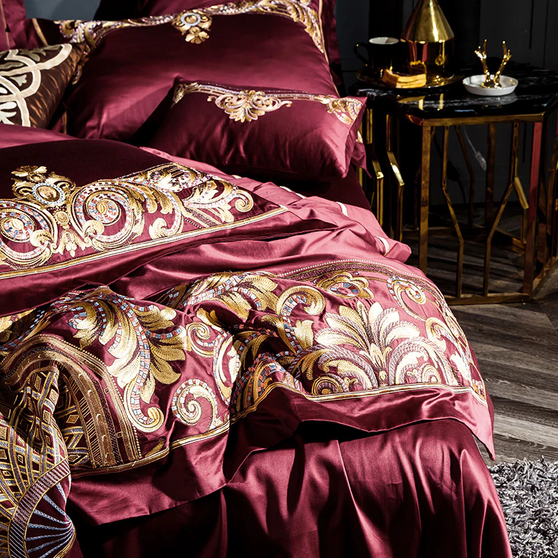 Emeraldo Satin Egyptian Cotton Duvet Cover