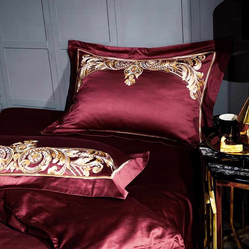 Emeraldo Satin Egyptian Cotton Duvet Cover