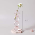 Shop 0 Pink L-bubble Pink Glass Candle Holder Taper Candlesticks Holder Wedding Table Centerpieces Nordic Home Decoration Mademoiselle Home Decor