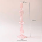 Shop 0 Pink 1ring Pink Glass Candle Holder Taper Candlesticks Holder Wedding Table Centerpieces Nordic Home Decoration Mademoiselle Home Decor