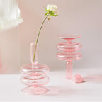 Shop 0 Pink Glass Candle Holder Taper Candlesticks Holder Wedding Table Centerpieces Nordic Home Decoration Mademoiselle Home Decor