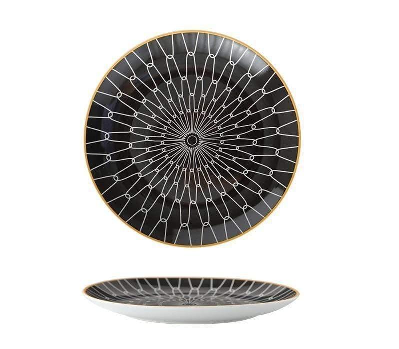 Shop 127824003 C / 6 Inches Iris Plate Set Mademoiselle Home Decor