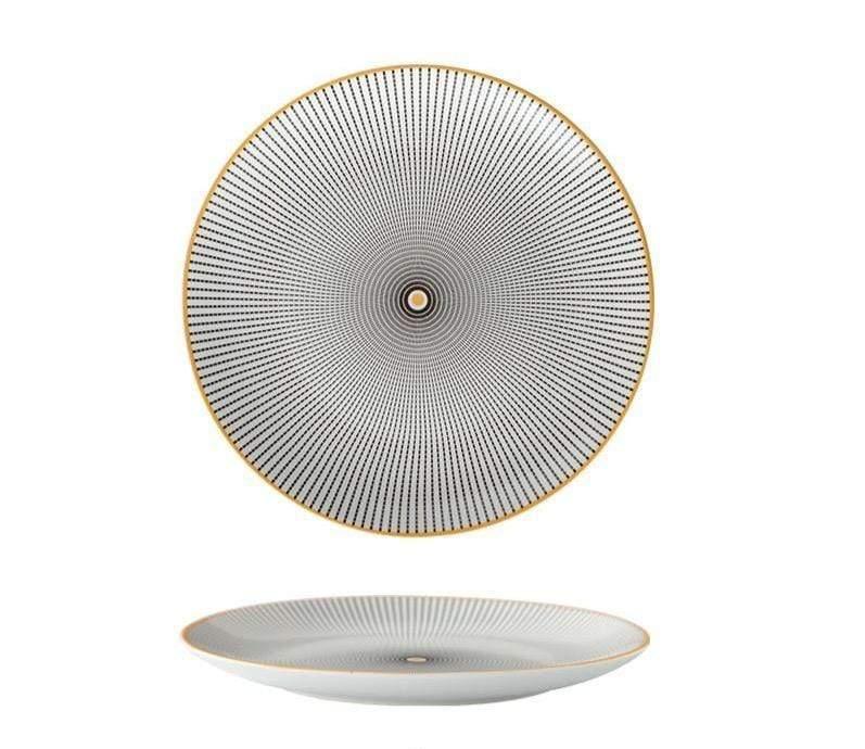 Shop 127824003 E / 6 Inches Iris Plate Set Mademoiselle Home Decor