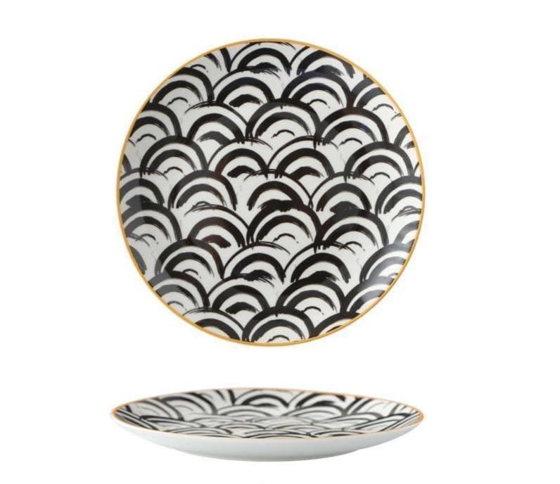 Shop 127824003 G / 6 Inches Iris Plate Set Mademoiselle Home Decor