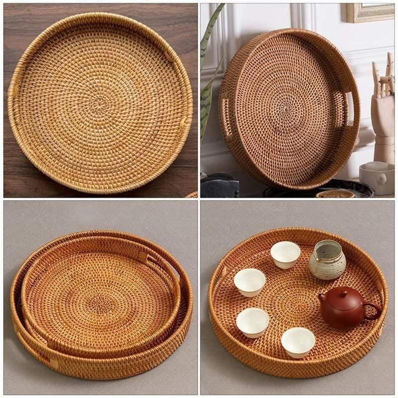 Shop 0 Light Brown / 35x35X6CM Jairpur Serving Tray Mademoiselle Home Decor