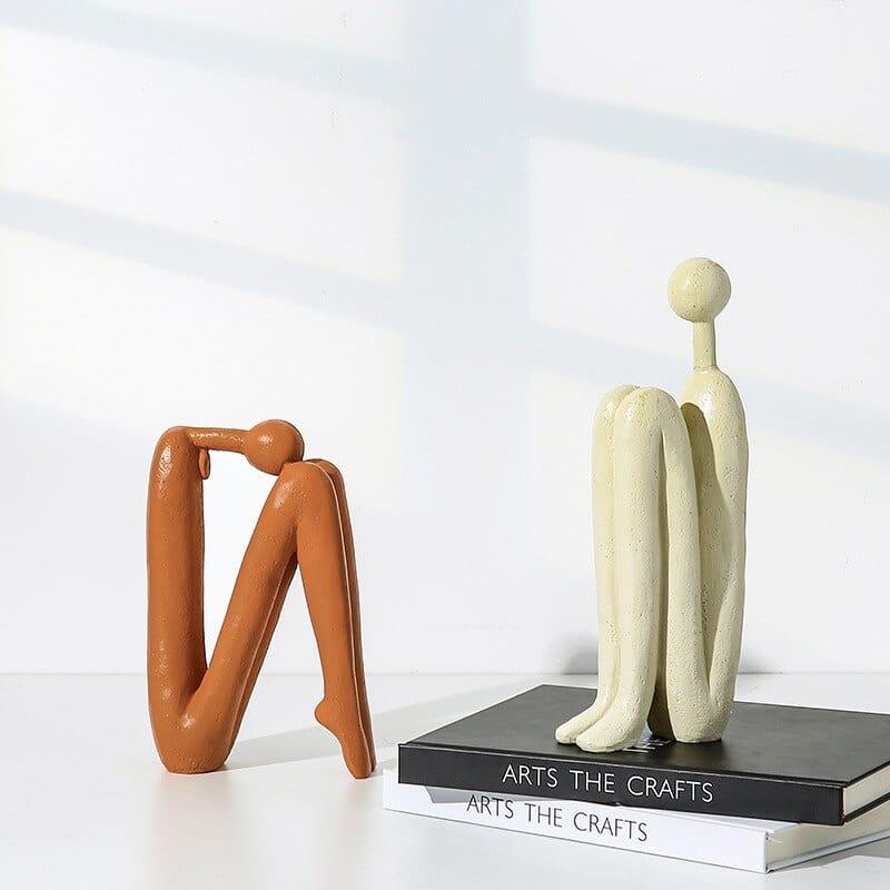 Shop 0 Thinker Abstract Resin Sculpture Indoor Figurines European-style Living Room Home Furnishing Accessories Desk Decoration Mademoiselle Home Decor