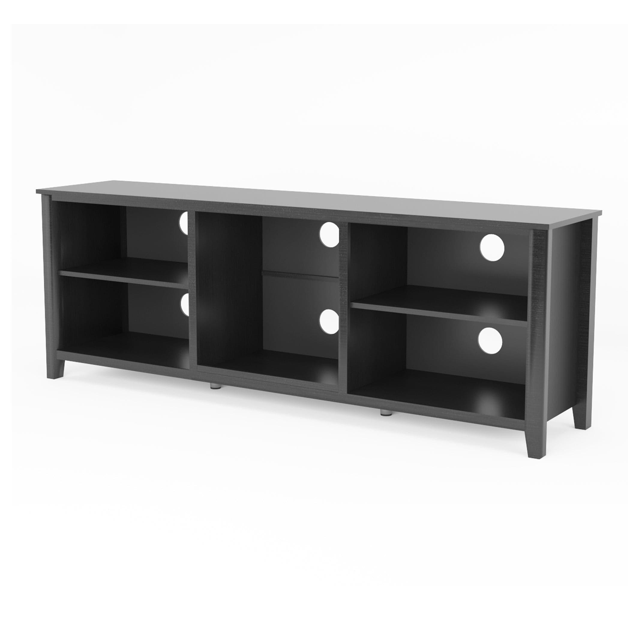 Shop TV Stand Storage Media Console Entertainment Center,Tradition Black,wihout drawer Mademoiselle Home Decor