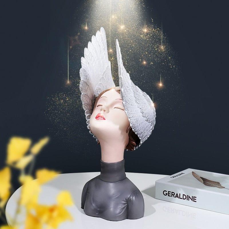 Shop 0 Dream Girl,Statue,Creative Sculpture,Desk Decoration,Decorative Figurine Miniature,Modern Style,Home Decoration,Size 39*19*15cm Mademoiselle Home Decor