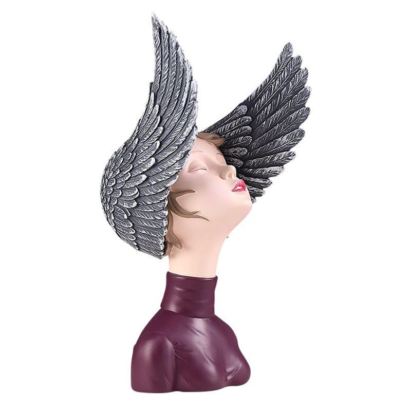 Shop 0 3 Dream Girl,Statue,Creative Sculpture,Desk Decoration,Decorative Figurine Miniature,Modern Style,Home Decoration,Size 39*19*15cm Mademoiselle Home Decor