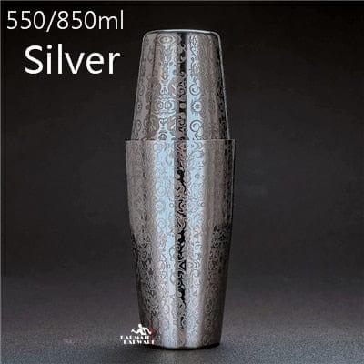 Shop 0 A 550ml/850ml Engraving Stainless Steel Cocktail Boston Bar Shaker Bar Tools Mademoiselle Home Decor
