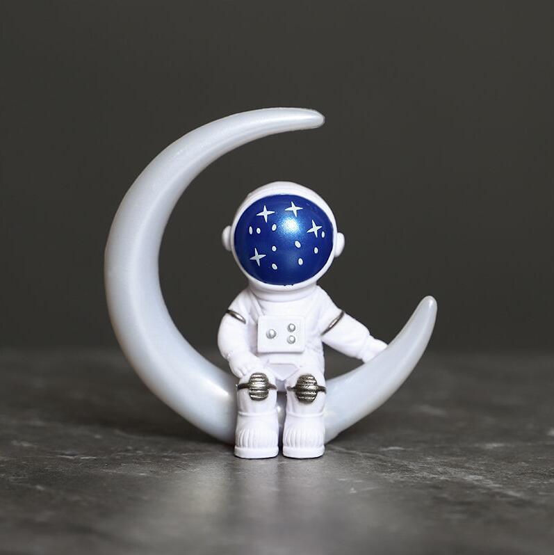 Shop 0 12 1pc Resin Astronaut Figure Statue Figurine Spaceman Sculpture Educational Toys Desktop Home Decoration Astronaut Model Kids Gift Mademoiselle Home Decor