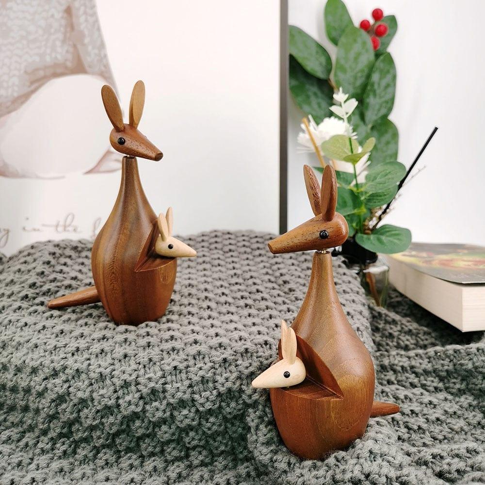 Shop 0 Canguru feito à mão canguru de madeira para quarto de crianças, presente engraçado, decoração home Mademoiselle Home Decor