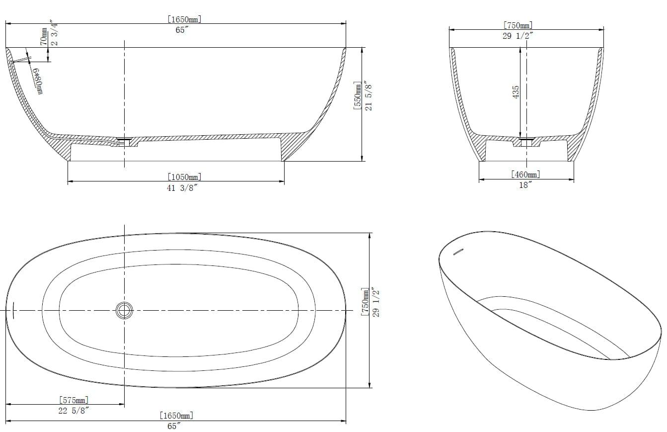 Shop Katakana Bathtub Mademoiselle Home Decor