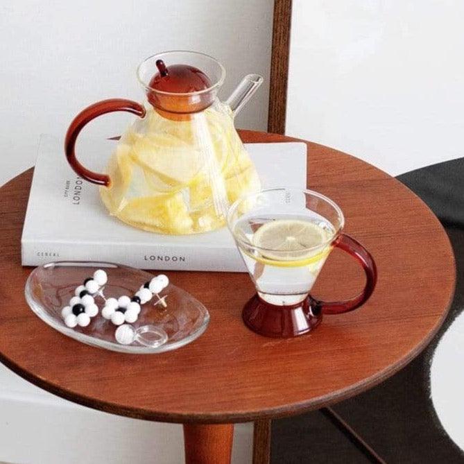 Shop 0 Borosilicate Glass Teapot Heat-Resistant Large Clear Tea Pot Flower Tea Cup Set Teaware Tea Pot and Cup Set Mademoiselle Home Decor