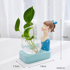Shop 200001438 Blue Kelly Vases Mademoiselle Home Decor