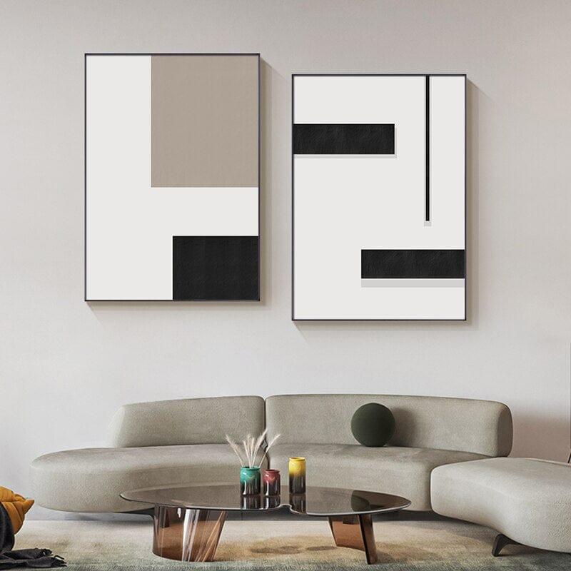 Shop 0 Minimalist Abstract Geometry Poster Black White Canvas Art Print Home Decor Modern Living Room Decorative Picture Wall Paintings Mademoiselle Home Decor
