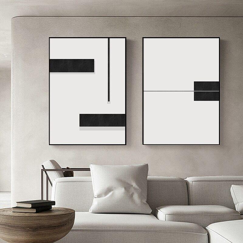 Shop 0 Minimalist Abstract Geometry Poster Black White Canvas Art Print Home Decor Modern Living Room Decorative Picture Wall Paintings Mademoiselle Home Decor