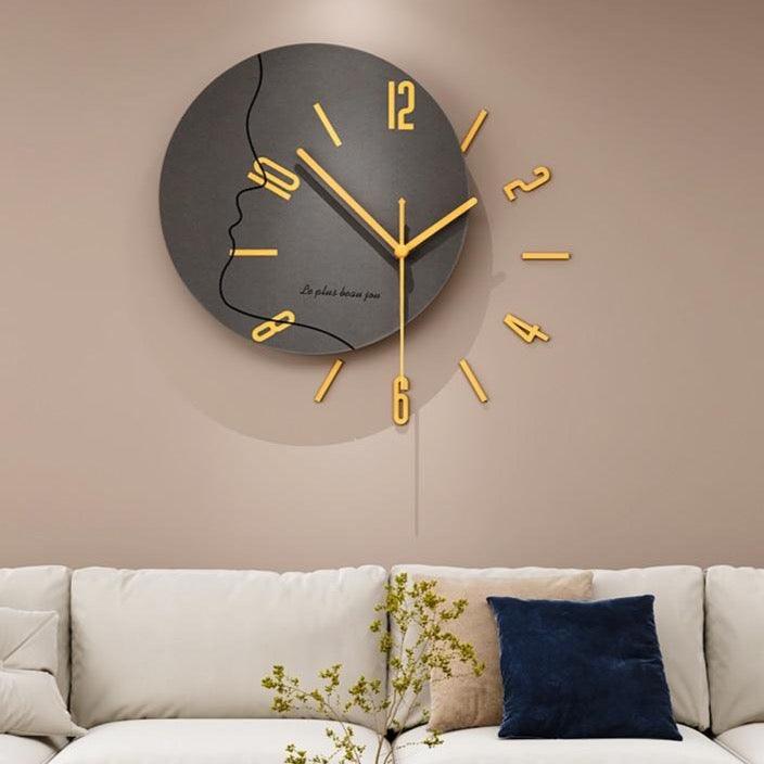 Shop 0 MEISD MDF Board Wooden Wall Clock Number Sticker Teenage Room Decoration DIY Watch for Home Interiors Horloge Grey Free Shipping Mademoiselle Home Decor