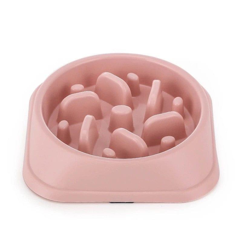 Shop 0 Pink Pet Dog Slow Feeder Bowl Non Slip Puzzle Bowl Anti-Gulping Pet Slower Food Feeding Dishes Dog Bowl for Medium Small Dogs Puppy Mademoiselle Home Decor