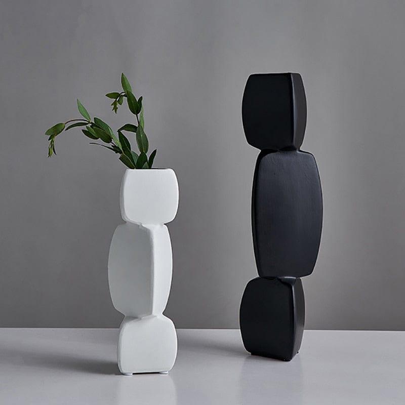 Shop 0 Modern minimalist vase decoration home Flower Arrangement Living Room Flowerpot Nordic minimalist decor black vase Art Ornaments Mademoiselle Home Decor