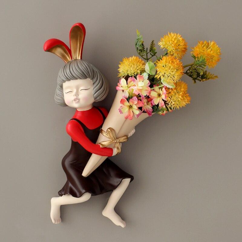 Shop 0 Red with Flower Kikomi Wall Decor Mademoiselle Home Decor