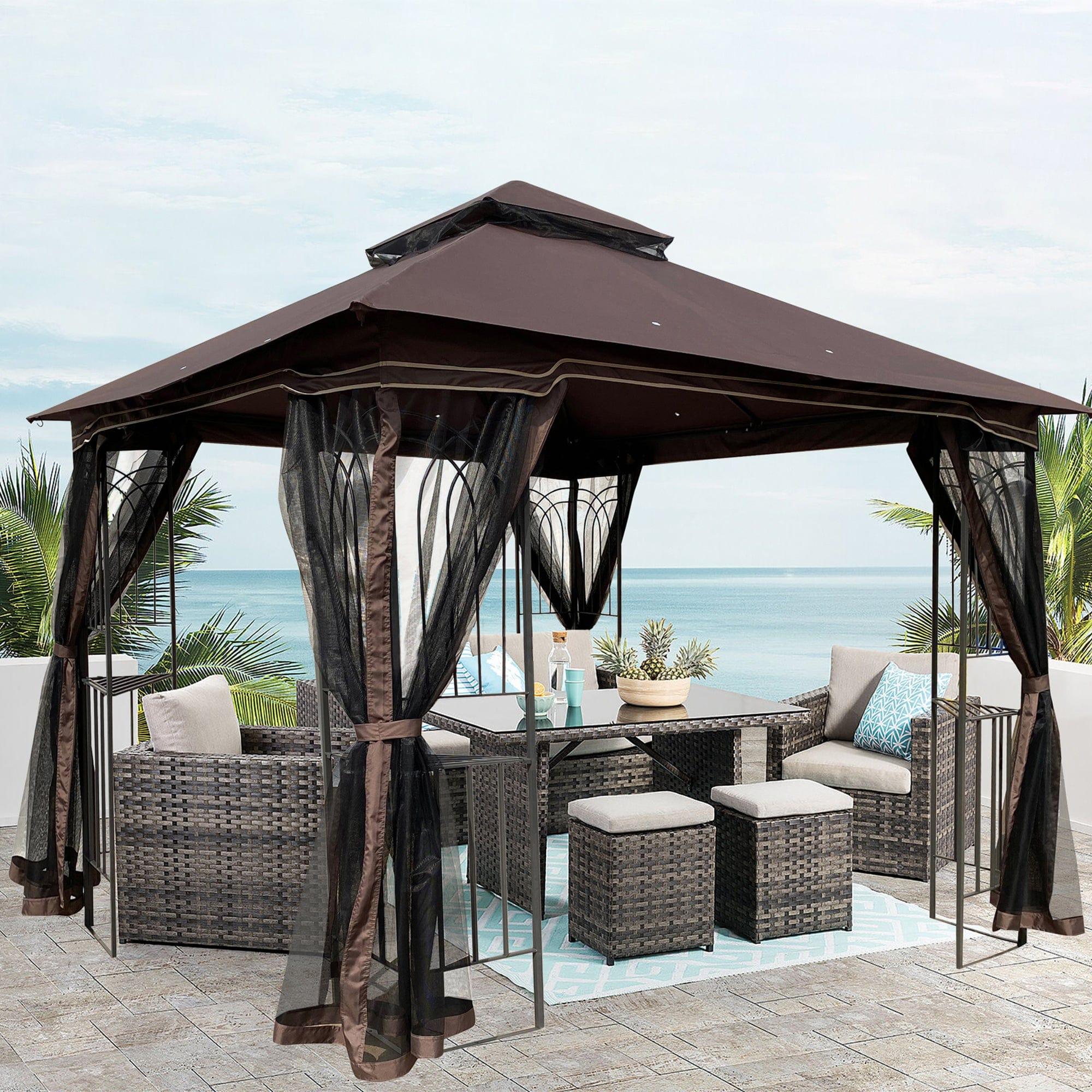 Shop Kirkjufell Patio Gazebo Canopy Tent Mademoiselle Home Decor