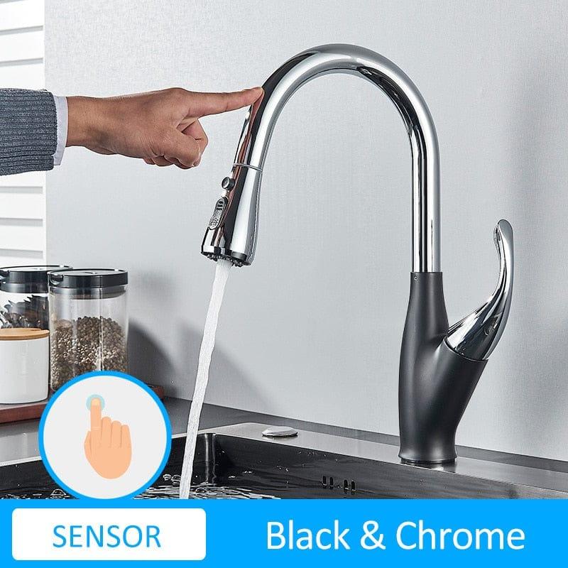 Shop 0 Sensor-Black Chrome Klaus Sensor Faucet Mademoiselle Home Decor