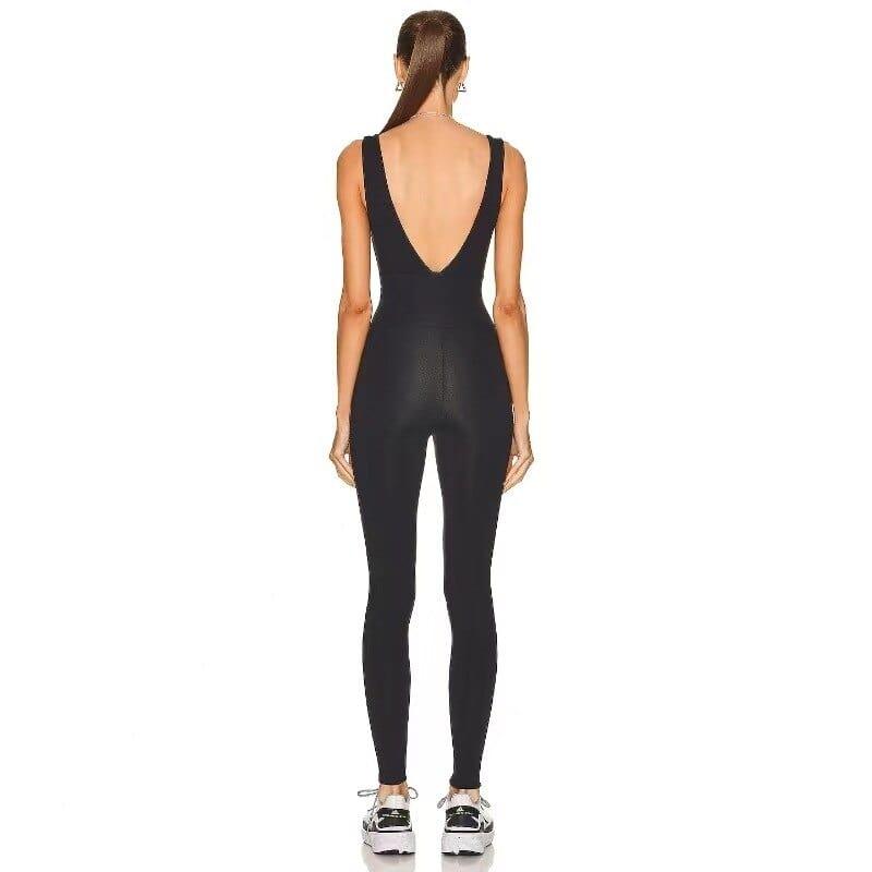 Shop 0 Yoga Jumpsuits Women V-Back One Piece High Stretchy Bodysuits Sportswear Fitness Rompers Padded Nylon Soft Gym Workout Ovearalls Mademoiselle Home Decor