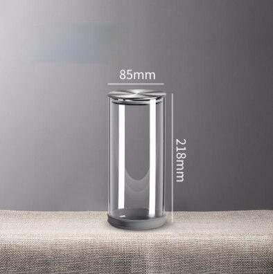 Shop 0 B-XL 1PCS Stainless Steel Lid Glass Jar Airtight Jar with Lid Transparent Grain Storage Bottle Thickened Milk Powder Storage Box Tea Can Mademoiselle Home Decor