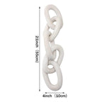 Shop 0 Narural Color Wood Chain Link Decoration Hand Carved Decorative Wood Chain Farmhouse Ornaments Boho Living Room Bedroom Decor Mademoiselle Home Decor