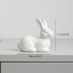 Shop 0 7 Cute Ceramics Rabbit Figurines Kawaii Hare Bunny Garden House Animal Ornaments Easter Home Room Decoration Hand Painting Embryo Mademoiselle Home Decor