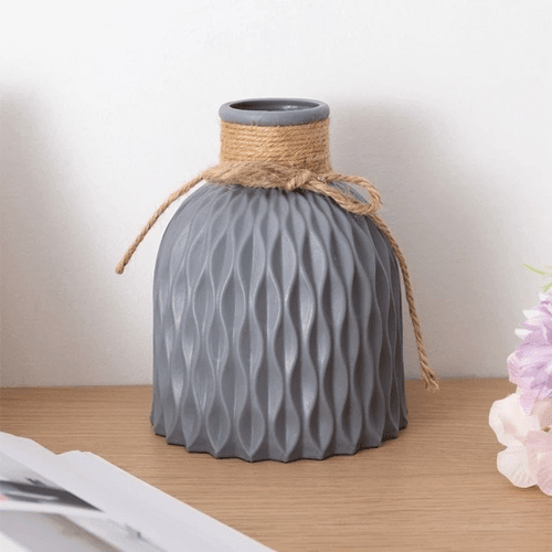 Shop 200001438 Grey Kyoto Vase Mademoiselle Home Decor