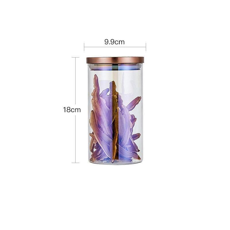 Shop 0 Rosegold-1000ml Lalibella Storage Jars Mademoiselle Home Decor