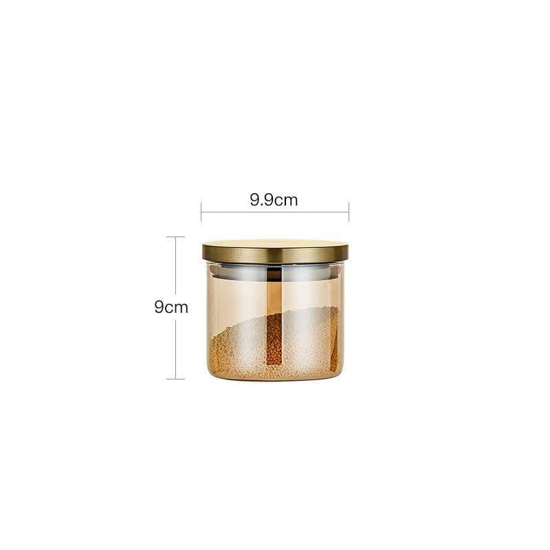 Shop 0 Gold-450ml Lalibella Storage Jars Mademoiselle Home Decor