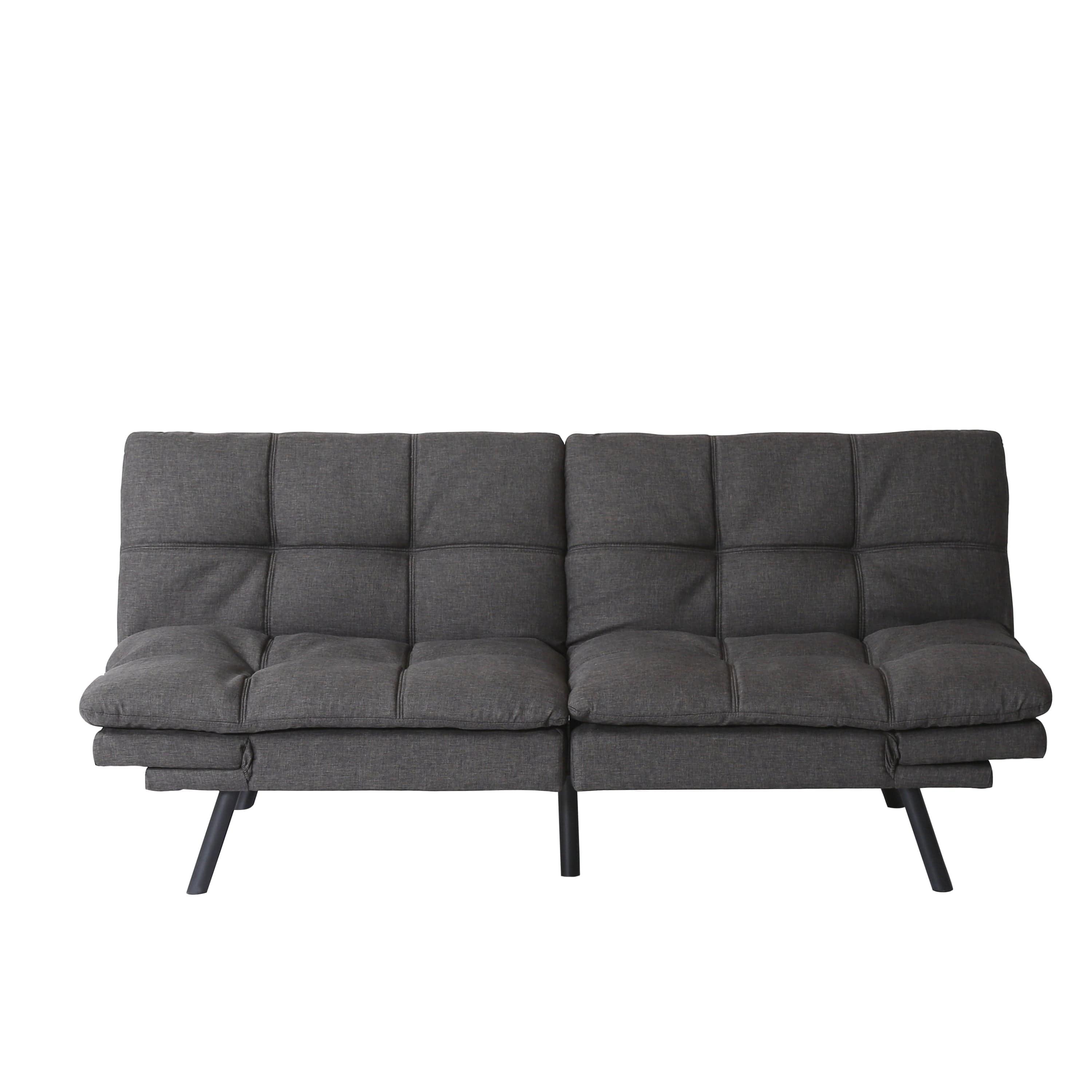 Shop Convertible Memory Foam Futon Couch Bed, Modern Folding Sleeper Sofa-SF267FADGY Mademoiselle Home Decor