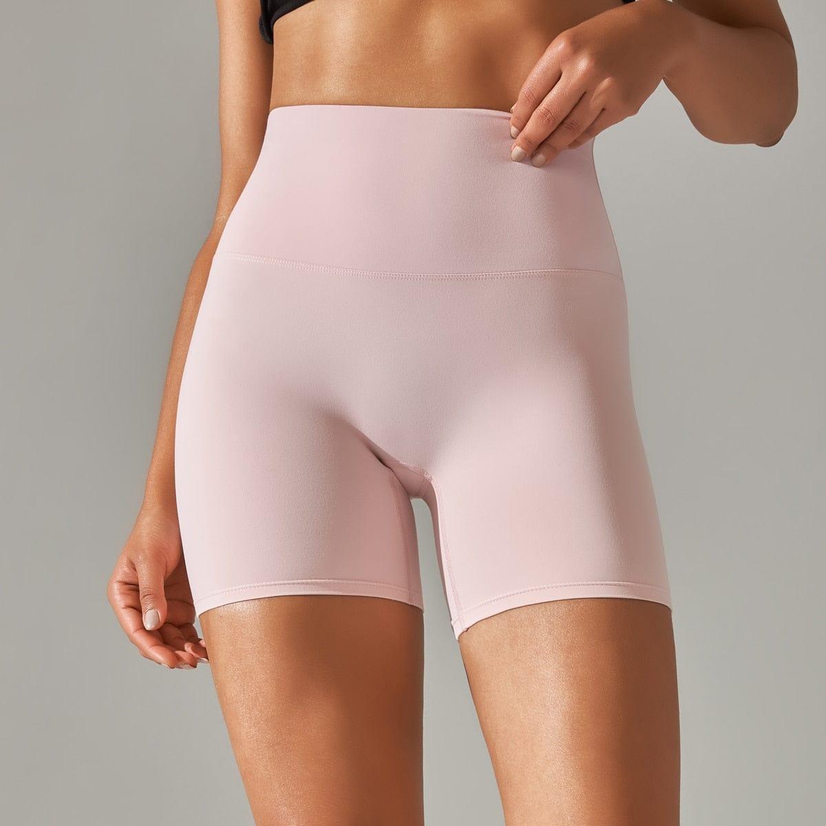 Shop 0 Light Pink / XL Yoga Shorts Women Fitness Shorts Running Cycling Shorts Breathable Sports Leggings High Waist Summer Workout Gym Shorts Mademoiselle Home Decor